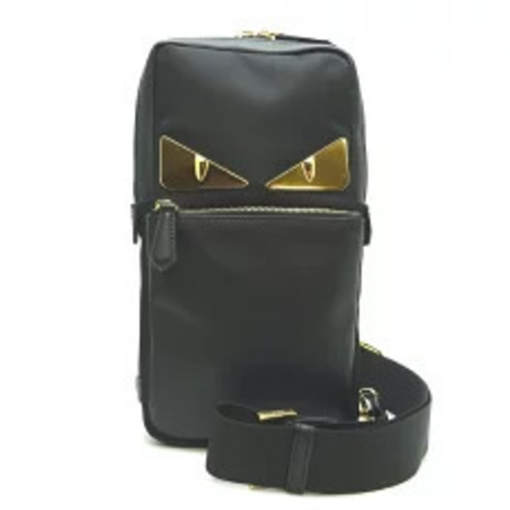 Fendi Monster Bugs Eye Shoulder Bag Black